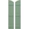 Ekena Millwork Americraft 3-Board (3 Batten) Wood Joined Board-n-Batten Shutters w/Ellipt Top, ARW401BE311X77TGH, PR ARW401BE311X77TGH - alternate 1